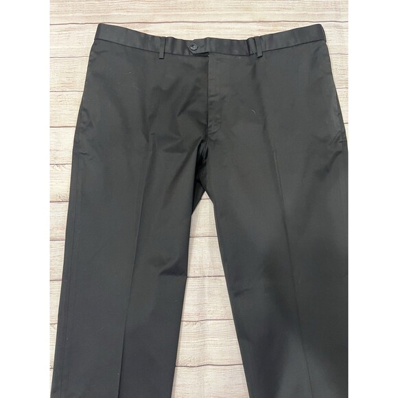 Perry Ellis Portfolio Men's Black Dress Pants Size 42x30 - Picture 2 of 6